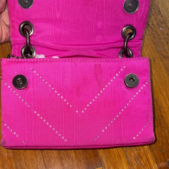 Kurt Geiger Hot Pink Quilted Chain-Handle Shoulder Bag - Picture 2 of 6